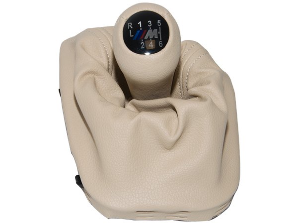 Topuzlu Vites Körüğü E46 -6 İleri- Man.Şanz; (Bej; Suni Deri) -///M- - 1434426/884BG