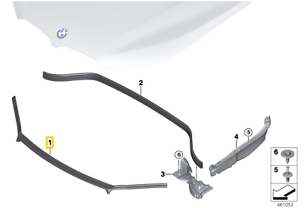 KAPUT CONTASI BMW 51762571418