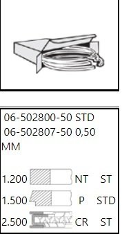 Vw Polo 1.4L Golf Vento 1.3L 76.5+0.5Mm Segman 032198152A 036198151A
