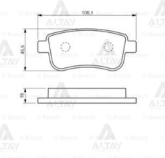 Fren Balata Megane Iıı 08=> / Grand Scenıc Iıı 08=> Arka 440601416R