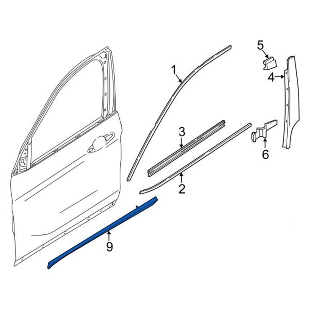 ARKA KORUYUCU ÇITA F48/ R BMW 51137352094