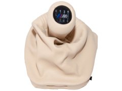 Topuzlu Vites Körüğü E46 -6 İleri- Man.Şanz; (Bej; Suni Deri) Işıklı -///M- - 25112282450BG