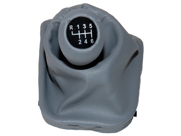 Topuzlu Vites Körüğü E46 -6 İleri- Man.Şanz; (Gri; Suni Deri) - 1434426/817GR