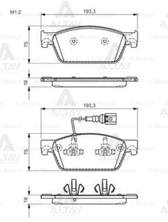 Fren Balata Transporter T5 09=> 2.0Tdı Ön 986494553