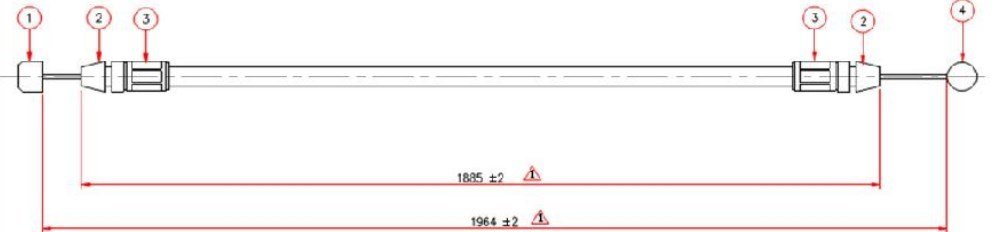 Kaput Acma Telı- Corolla 88-91 Rcb083