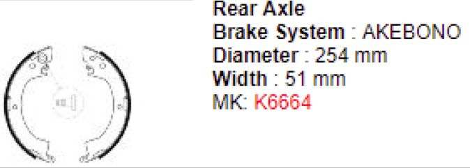 Fren Balata L-300 / L-200 / Pajero Pabuç Arka Mb238520