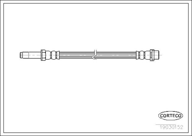 Fren Hortumu Ön 412-413 490mm Spr-Lt 1995-06 - A9014289135