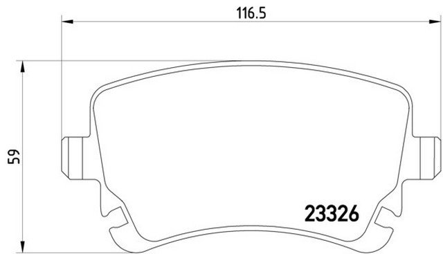 Fren Balatası Arka-Fişsiz AUK A6 2001-09 - 8E0698451C