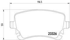 Fren Balatası Arka-Fişsiz AUK A6 2001-09 - 8E0698451C