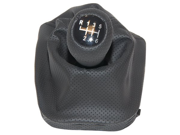 Topuzlu Vites Körüğü E46 -6 İleri- Man.Şanz; (Siyah; Noktalı; Suni Deri) - 1434426/818BK