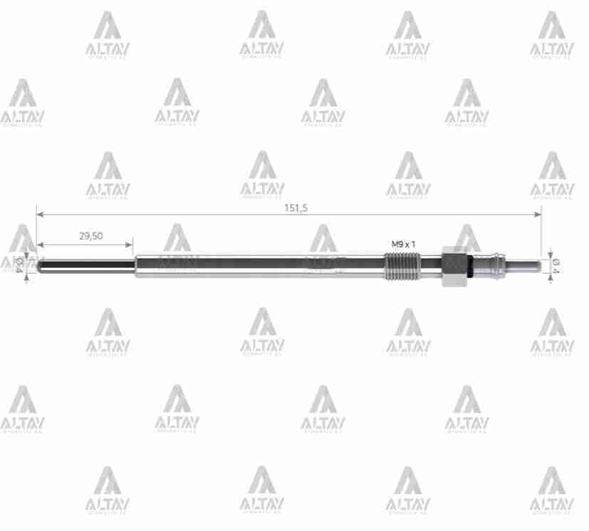 Kızdırma Bujisi (Isıtma) Stılo / Bravo / Chroma 1.9 Jtd / Opel Vectra / Astra / Sıgnum 1.9 Jtd 11V. Sv002