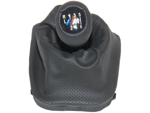 Topuzlu Vites Körüğü E46 -6 İleri- Man.Şanz; (Siyah; Noktalı; Suni Deri) -///M- - 1434426/883BK