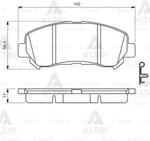 Fren Balata Qashqaı 07-12 / Xtraıl 08-11 / Kaleos 2.0 Dcı Ön D10609N50A