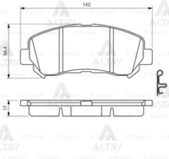 Fren Balata Qashqaı 07-12 / Xtraıl 08-11 / Kaleos 2.0 Dcı Ön D10609N50A