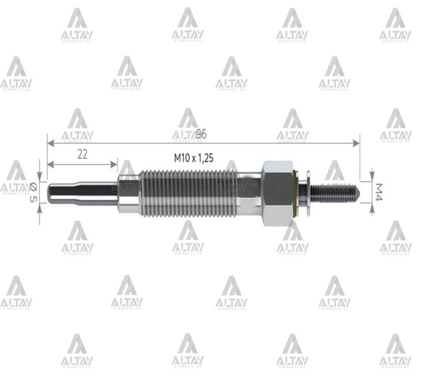 Kızdırma Bujisi (Isıtma) H-100  97-06 / Starex  97-08 / Bongo 2.5 Tcı 11V 3671042020