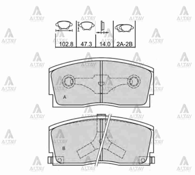 Fren Balata Applause 90-96 Ön 449187103