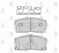 Fren Balata Applause 90-96 Ön 449187103