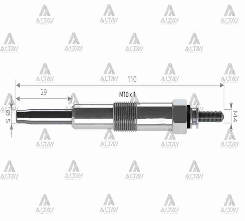 Kızdırma Bujisi (Isıtma) Accent 03-06 / Getz 03-05 1.5 / Tucson 04-10 / Sportage 2.0 11V. 3671027000