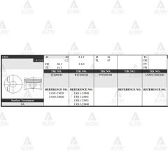 PİSTON TAKIM YARIS 1.0L / 03-06 / 1SZ-FE / 69.50mm / 0.50 13103-0J010