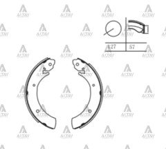 Fren Balata H-100  97=> 94-06 / Ssangyong Rexton / Actyon / Musso Pabuç Arka 58305-34A10