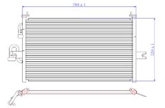 KLIMA RADYATORU ACCENT 95-00     580x340x25 97606-22000 / 97606-22051