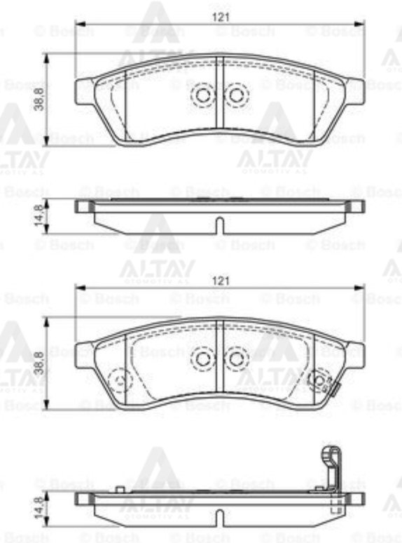 Fren Balata Chevrolet Epıca 06=> 2.0-2.5-2.0D Arka 96475028