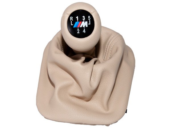 Topuzlu Vites Körüğü E30 -5 İleri- Man.Şanz; (Bej; Suni Deri) -///M- - ---