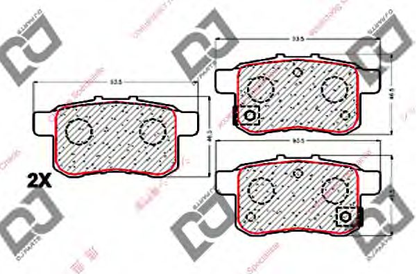 FREN BALATASI ARKA ACCORD 08- 43022-TA0-A00 - 43022-TL1-G01 - 43022-TL1-G02 - 43022-TA0-A80