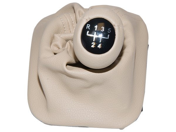 Topuzlu Vites Körüğü E30 -5 İleri- Man.Şanz; (Bej; Suni Deri) Işıklı - ---