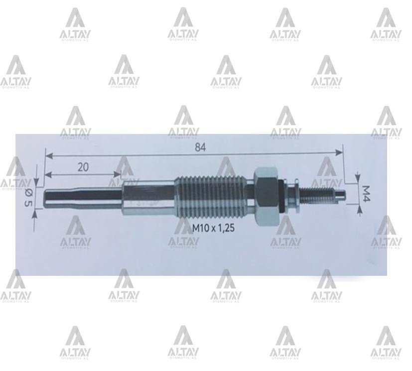 Kızdırma Bujisi (Isıtma) Besta / Ceres 2.4 / E-2200 / İşbora Traktör 10.5 V S50118140A