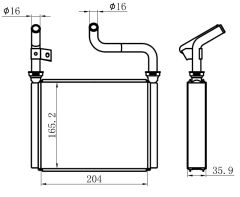 KALORIFER RADYATORU ACCORD 90-98     204x165x26 79110-S87-A01