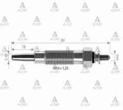Kızdırma Bujisi (Isıtma) L-200  90-99 / L-300  90-98 11V. Şoklu Md197511