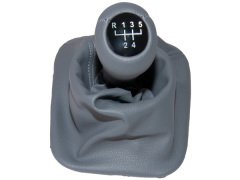 Topuzlu Vites Körüğü E30 -5 İleri- Man.Şanz; (Gri; Suni Deri) - ---