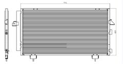 KLIMA RADYATORU RAV4 2.0 BENZINLI 00-06     768x375x16 88460-42070
