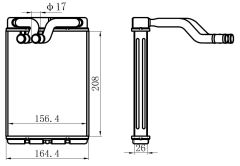 KALORIFER RADYATORU STAREX ON     208x156x26 97023-4A020