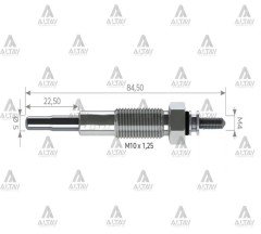 Kızdırma Bujisi (Isıtma) L-200 00-06 Şoklu 12V. Md301950