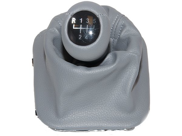 Topuzlu Vites Körüğü E30 -5 İleri- Man.Şanz; (Gri; Suni Deri) Işıklı - ---