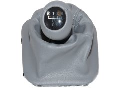 Topuzlu Vites Körüğü E30 -5 İleri- Man.Şanz; (Gri; Suni Deri) Işıklı - ---