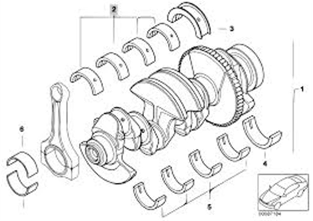 YATAK KOL N40/N42 050 BMW ADET E46 3 SERİSİ