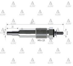 Kızdırma Bujisi (Isıtma) Canter 449 23V. Sv070