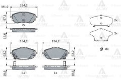 Fren Balata Corolla 13-15 / Aurıs 13>15 / Corolla 17-19 Ön
