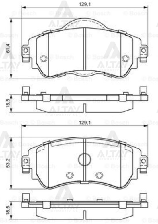 Fren Balata C4 09=> Ön 4254A9