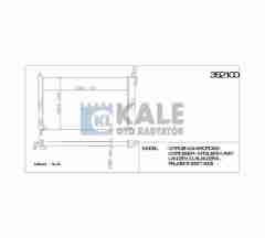 Radyatör Su Lancer 08=> / Asx 10=> / Outlander 06-13 / Peugeot 4007-4008 Hdı 698X408X26 (At/Mt) Brazıng 1350A050