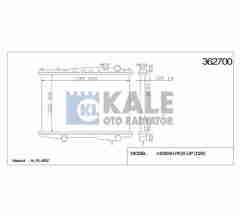 Radyatör Su Pıckup  98-02 D22 22Mm (Mt) Brazıng 214603S800