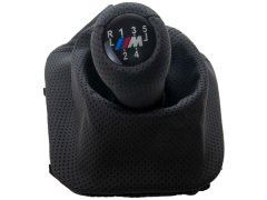 Topuzlu Vites Körüğü E30 -5 İleri- Man.Şanz; (Siyah; Noktalı; Suni Deri) -///M- - ---