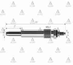 Kızdırma Bujisi (Isıtma) Grand Vıtara / Partner / Cıtroen Berlıngo / C4 / C5 2.0 Hdı / 11V. 596066