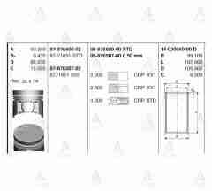 Piston Segmanlı Pıckup Td-27 Pim 30Mm 0.50 8771651050