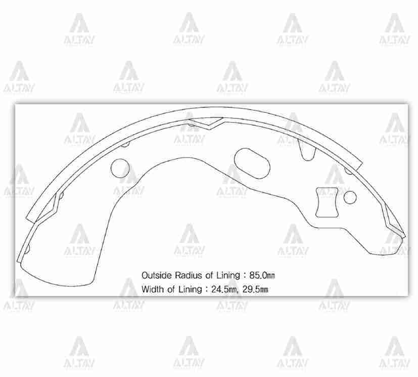 Fren Balata Prıde / Ford Festıva / Mazda 121 Pabuç Arka Spkı031