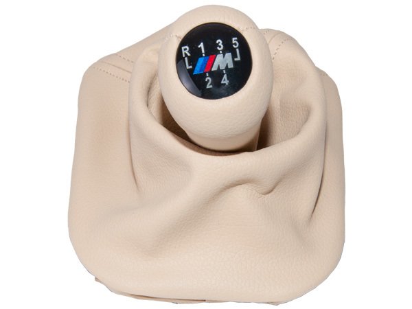 Topuzlu Vites Körüğü E34 -5 İleri- Man.Şanz; (Bej; Suni Deri) -///M- - 25111221529BG