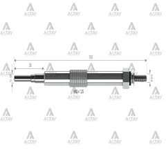 Kızdırma Bujisi (Isıtma) Corolla 07-13 / Yarıs 1.4 D-4D / Mını One D 11V. 198500W010
